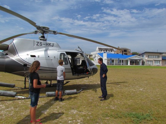 Josh chatting to the pilot