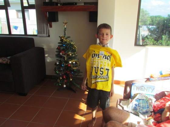 Laurie's gift to Simon