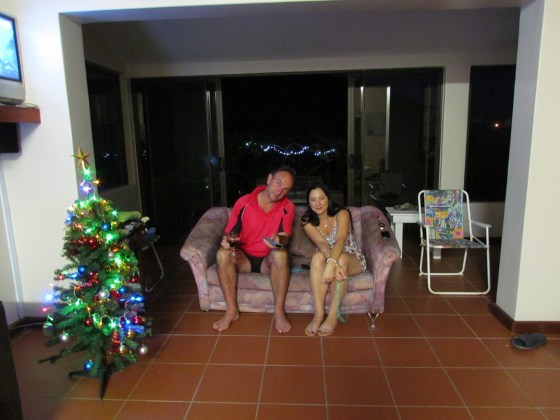 Allan and Laurie enjoying the Christmas Lights