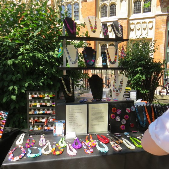 Button Necklaces on sale at one of the Markets