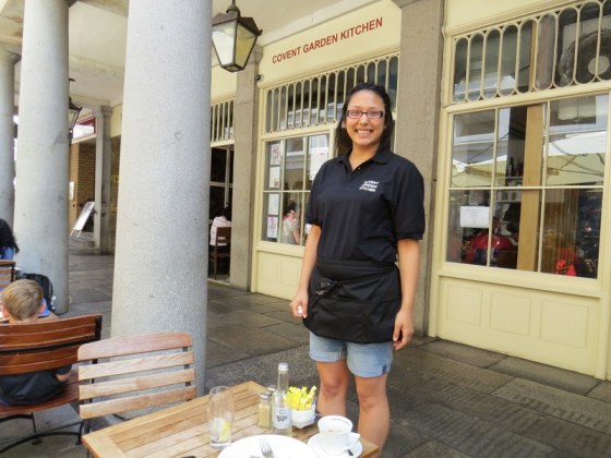 Anna the British/Korean/South African Waitress