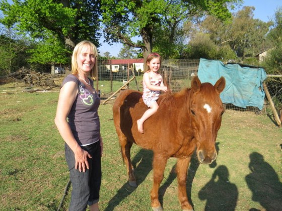 Catilyn and Heather's Fatso who is now 30 years old - out girls used to ride her
