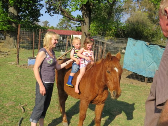 James got the courage to join his sister