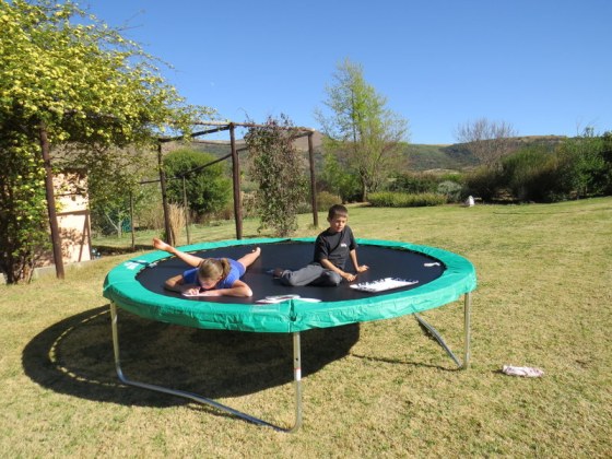 Another use for the trampoline