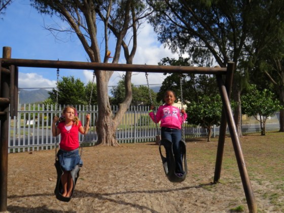Enjoying the swings