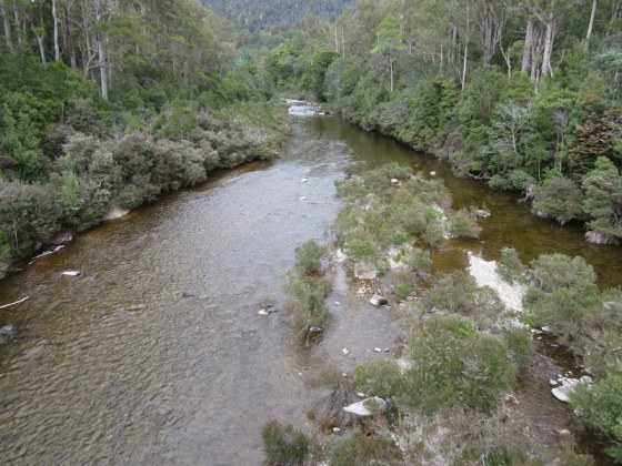 One of the many stunning rivers we crossed en route