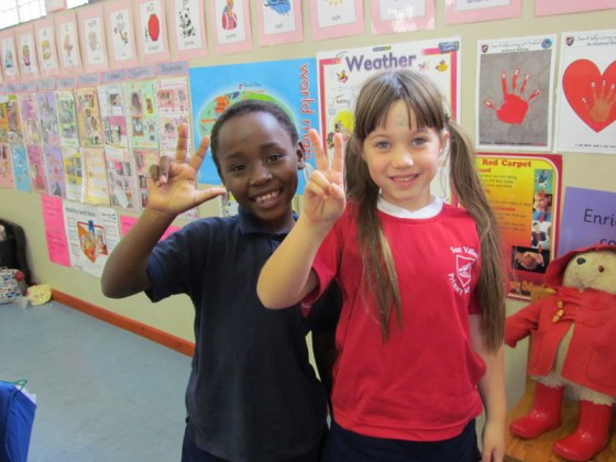 So of course two plus three must also equal five!