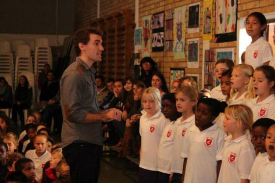 Some of the girls from my class who sang with the Junior Choir