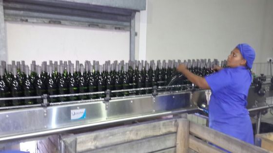 Bottles ready for packing