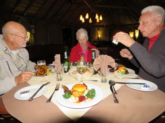 Dinner at Sossus Dune Lodge