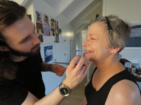 And carfully applied